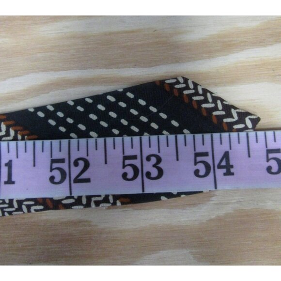 VINTAGE Yves Saint Laurent Neck Tie Silk Printed Formal Logo Designer* - Picture 7 of 9